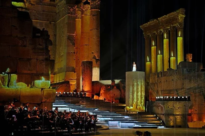Hiba Tawaji & Oussama Rahbani at Baalbeck International Festival