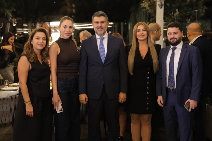 A Packed Dinner at Thanna Restaurant in Support of Candidate Elie Bazerli for President of the Beirut Bar Association
