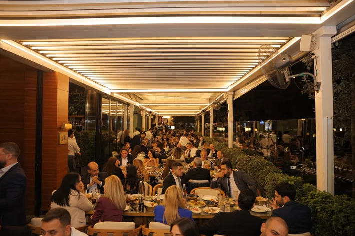 A Packed Dinner at Thanna Restaurant in Support of Candidate Elie Bazerli for President of the Beirut Bar Association