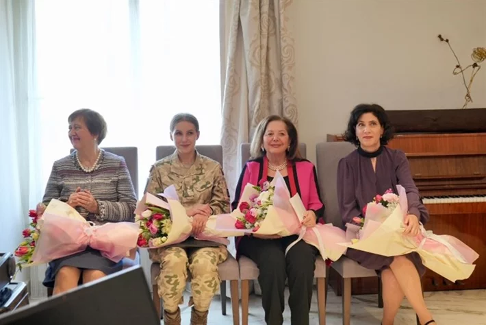 Gathering of diplomats spouses at the polish embassy