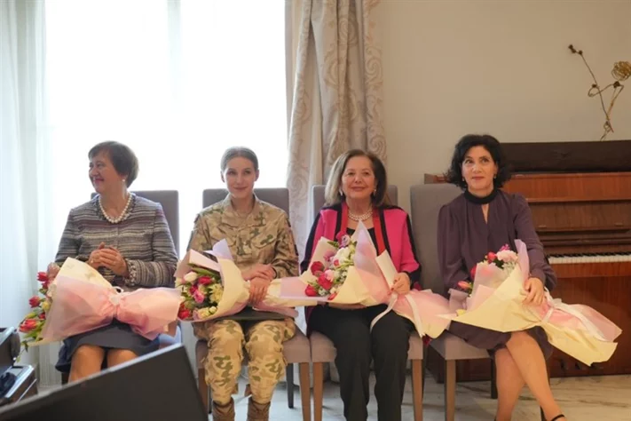 Gathering of diplomats spouses at the polish embassy