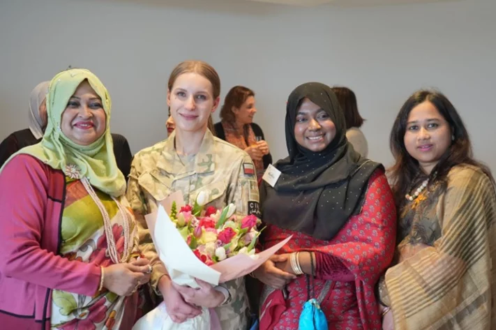 Gathering of diplomats spouses at the polish embassy
