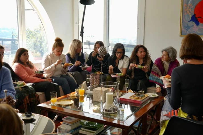 Gathering of diplomats spouses at the polish embassy