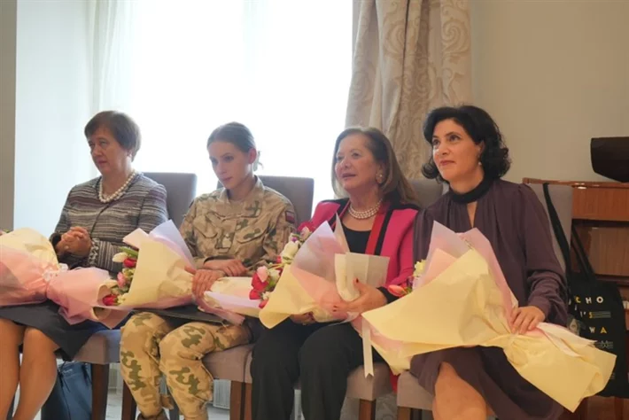 Gathering of diplomats spouses at the polish embassy