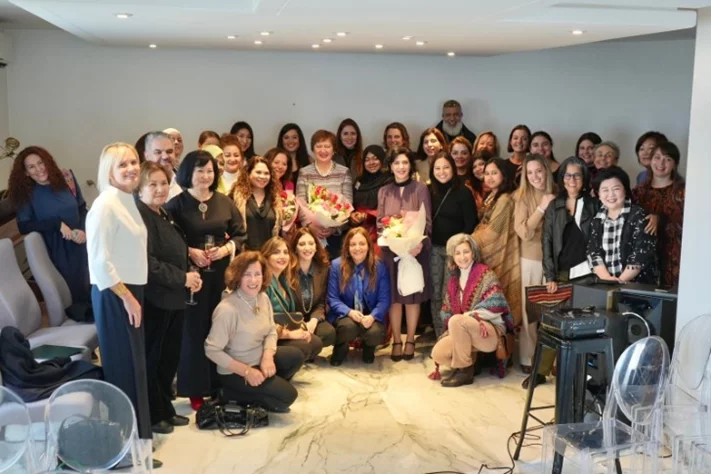 Gathering of diplomats spouses at the polish embassy