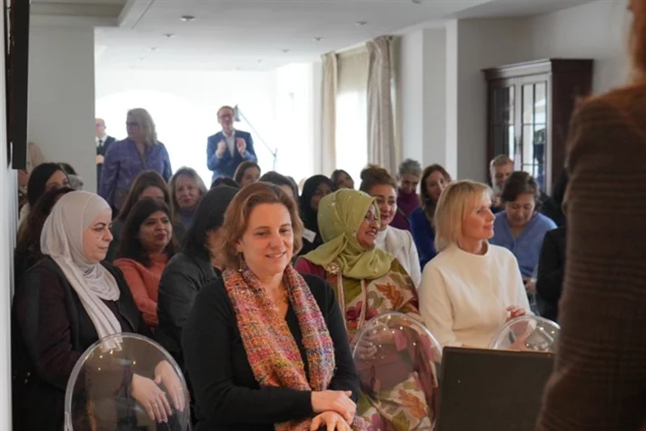Gathering of diplomats spouses at the polish embassy