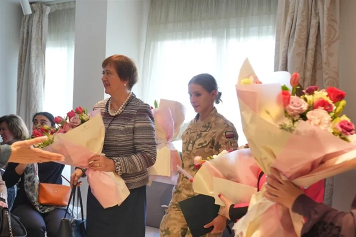 Gathering of diplomats spouses at the polish embassy