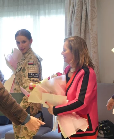Gathering of diplomats spouses at the polish embassy