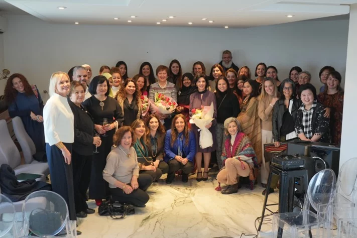 Gathering of diplomats spouses at the polish embassy