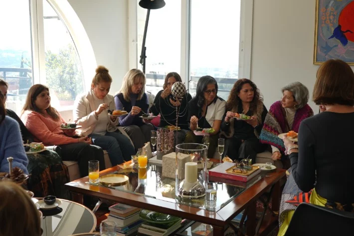 Gathering of diplomats spouses at the polish embassy