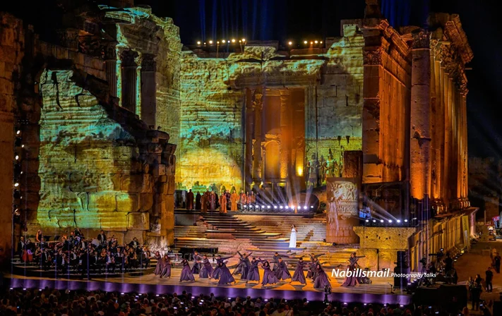 Hiba Tawaji & Oussama Rahbani at Baalbeck International Festival
