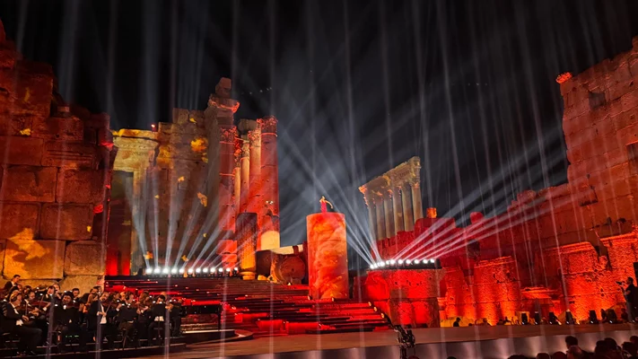 Hiba Tawaji & Oussama Rahbani at Baalbeck International Festival