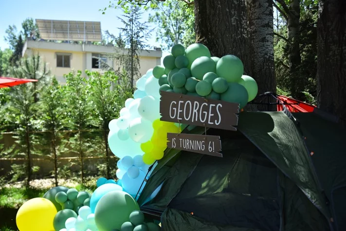 Georges birthday at SARWA by Bassma in Taanayel