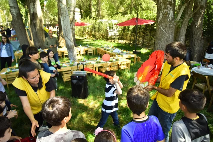 Georges birthday at SARWA by Bassma in Taanayel