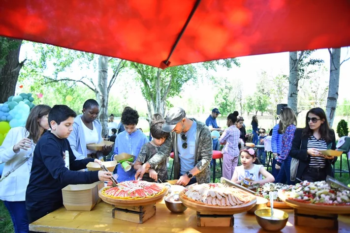 Georges birthday at SARWA by Bassma in Taanayel