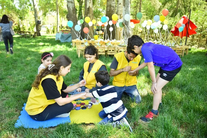 Georges birthday at SARWA by Bassma in Taanayel