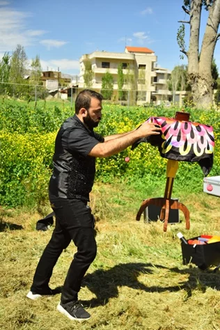Georges birthday at SARWA by Bassma in Taanayel