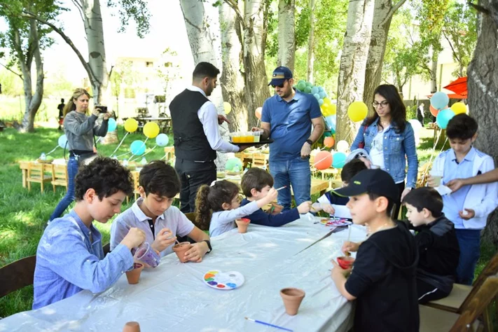Georges birthday at SARWA by Bassma in Taanayel