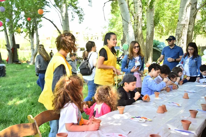 Georges birthday at SARWA by Bassma in Taanayel