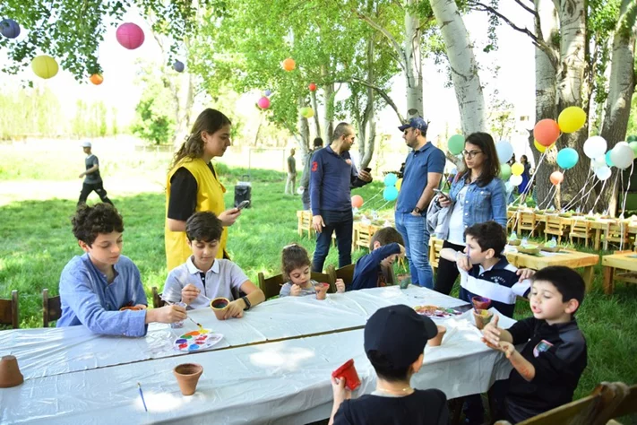 Georges birthday at SARWA by Bassma in Taanayel
