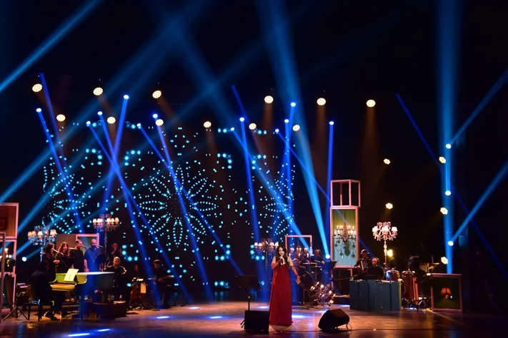 Carla Chamoun at Casino du Liban