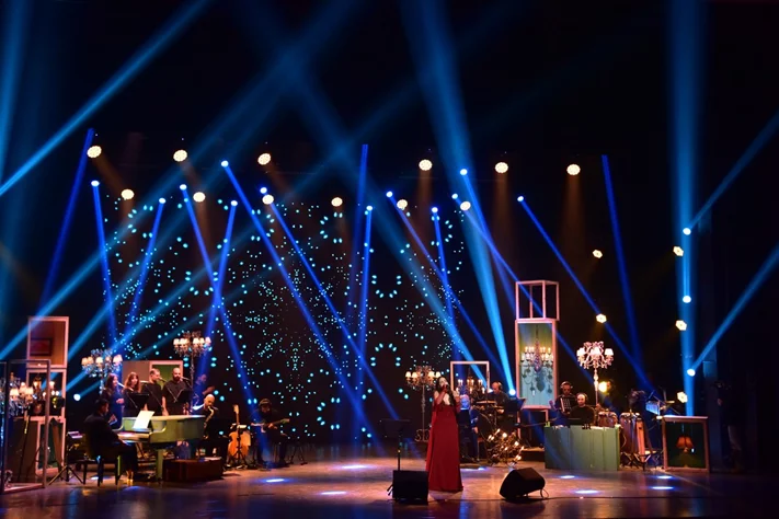 Carla Chamoun at Casino du Liban