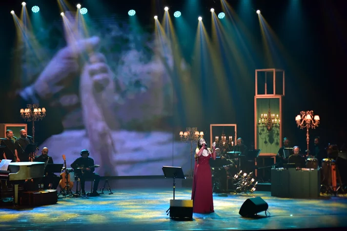 Carla Chamoun at Casino du Liban