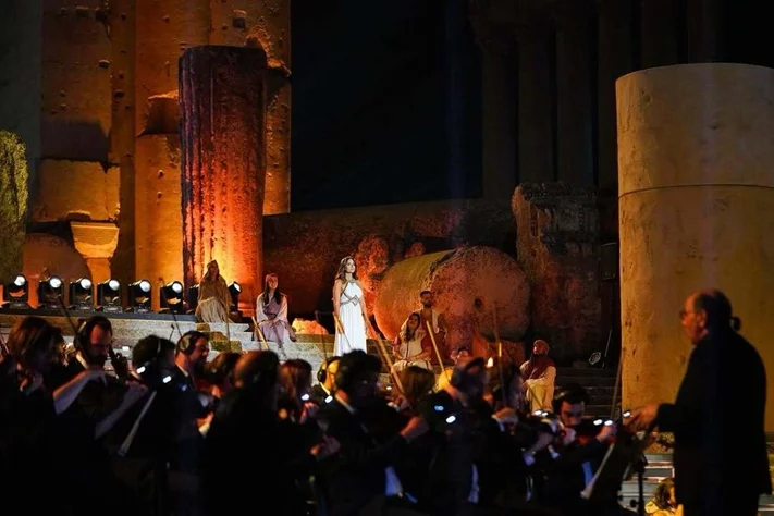 Hiba Tawaji & Oussama Rahbani at Baalbeck International Festival