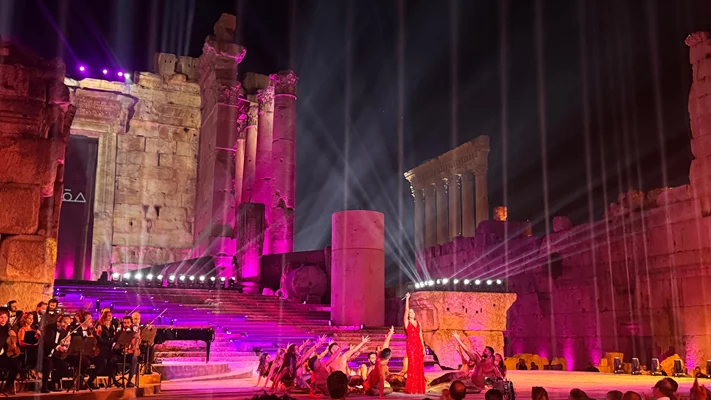 Hiba Tawaji & Oussama Rahbani at Baalbeck International Festival