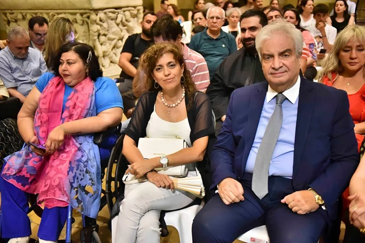 Tenor Gabriel Abdel Nour performed in the National Museum of Beirut 