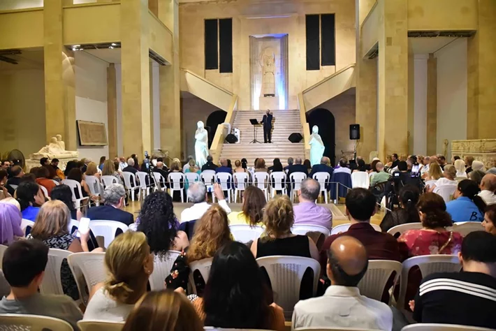 Tenor Gabriel Abdel Nour performed in the National Museum of Beirut 