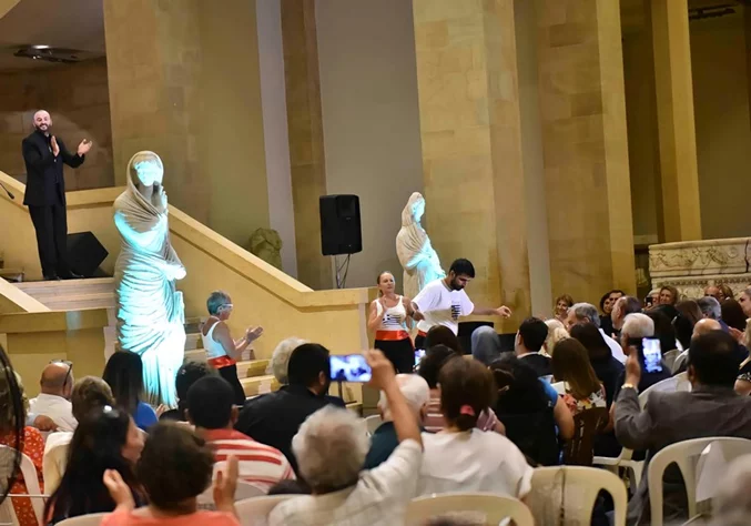Tenor Gabriel Abdel Nour performed in the National Museum of Beirut 