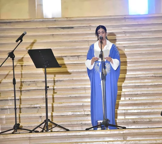 Tenor Gabriel Abdel Nour performed in the National Museum of Beirut 