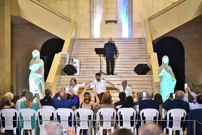Tenor Gabriel Abdel Nour performed in the National Museum of Beirut 