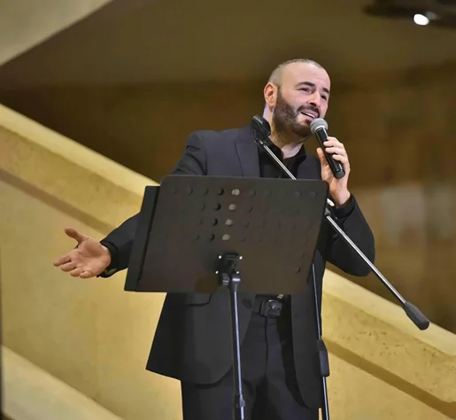 Tenor Gabriel Abdel Nour performed in the National Museum of Beirut 