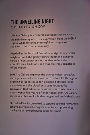 The Unveiling Night at JAH Art Gallery