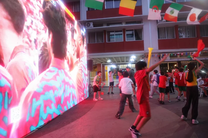 Football Match at Lycee Verdun