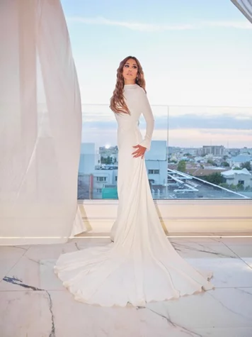Najwa Karam's Bridal Dress