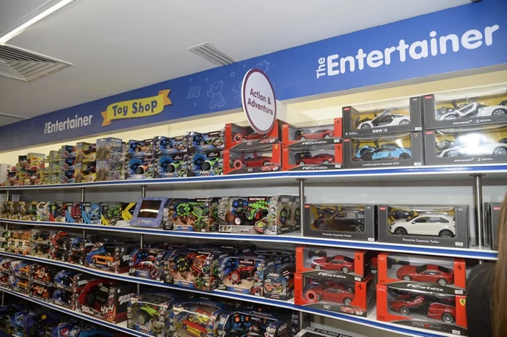 Grand Opening of The Entertainer Toy Shop