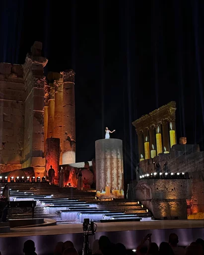 Hiba Tawaji & Oussama Rahbani at Baalbeck International Festival