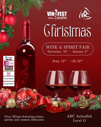 Vinifest Christmas 2024 at ABC Ashrafieh